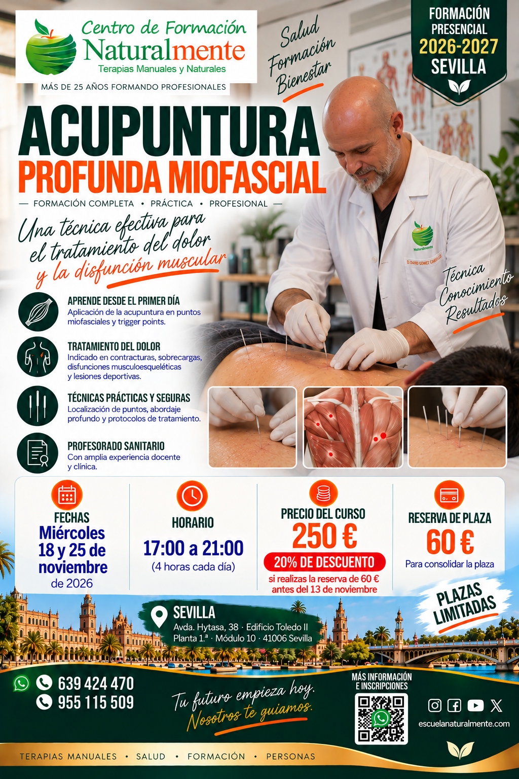 Folleto de CURSO DE ACUPUNTURA PROFUNDA MIOFASCIAL