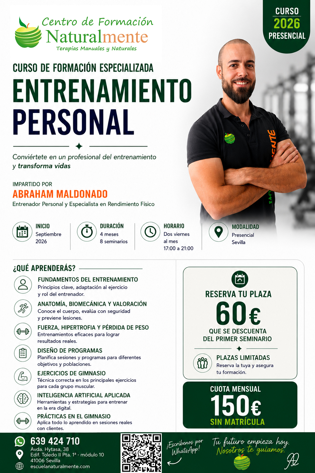 Folleto completo de CURSO DE FORMACIÓN DE ENTRENAMIENTOS PERSONALES
