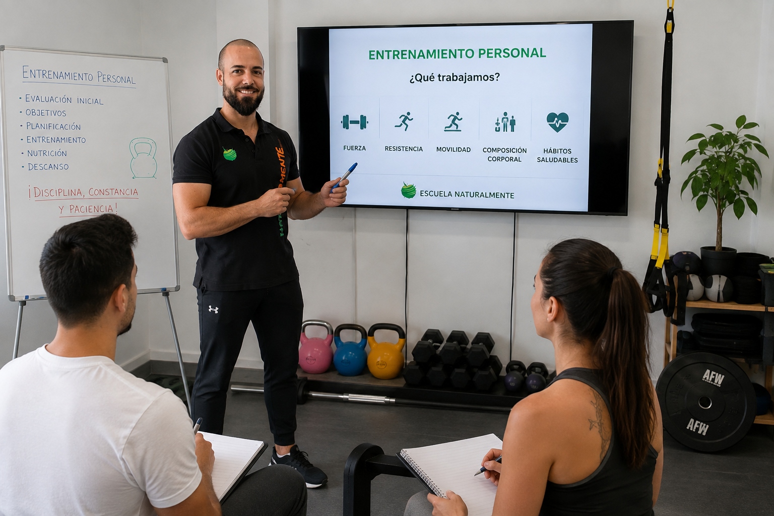 CURSO DE FORMACIÓN DE ENTRENAMIENTOS PERSONALES