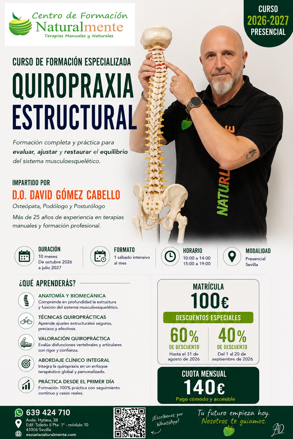 Folleto completo de CURSO DE QUIROPRAXIA ESTRUCTURAL